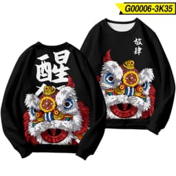 Chinese Dragon Print Hoodie Sweatshirt Autumn Japanese Casual Oversized Sweatshirts Hip Hop Pullover Women Men Clothing