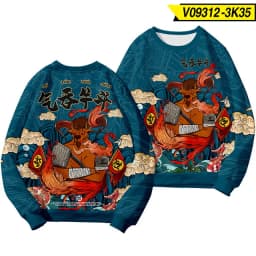 Chinese Dragon Print Hoodie Sweatshirt Autumn Japanese Casual Oversized Sweatshirts Hip Hop Pullover Women Men Clothing