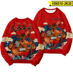 Chinese Dragon Print Hoodie Sweatshirt Autumn Japanese Casual Oversized Sweatshirts Hip Hop Pullover Women Men Clothing
