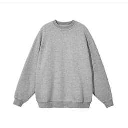 Blue 600G Heavy Baby Blue Silver Fox Velvet round Neck Sweater Men's Korean Fashion Trendy Tops