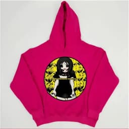 Ghost baby printed hooded sweatshirt autumn and winter trendy casual men's and women's sports loose high street hip-hop y2k tops