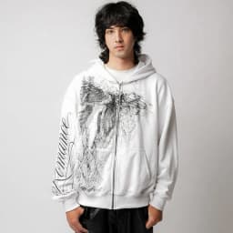Y2k Obsessed Zip Up Hoodie Trendy Goddess Painting Couple Sweatshirt Harajuku Retro Hip Hop Streetwear Unisex Boxy Casual Hoodie