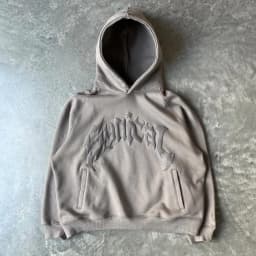 Hooded American retro zipper sweatshirt Gothic letter star print hoodie trendy men's casual jacket 2023 new product