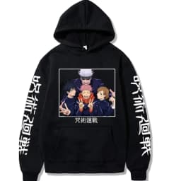 Hoody Anime Print Sweatshirts Jujutsu Kaisen Men's Hoodie Harajuku Autumn Winter Streetwear Clothes Yuji Itadori Hoodies
