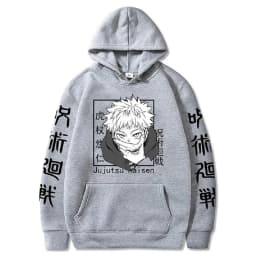Hoody Anime Print Sweatshirts Jujutsu Kaisen Men's Hoodie Harajuku Autumn Winter Streetwear Clothes Yuji Itadori Hoodies