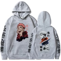 Hoody Anime Print Sweatshirts Jujutsu Kaisen Men's Hoodie Harajuku Autumn Winter Streetwear Clothes Yuji Itadori Hoodies