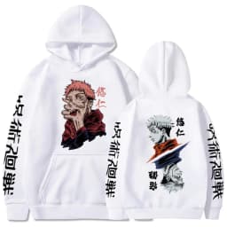 Hoody Anime Print Sweatshirts Jujutsu Kaisen Men's Hoodie Harajuku Autumn Winter Streetwear Clothes Yuji Itadori Hoodies