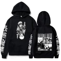 Hoody Anime Print Sweatshirts Jujutsu Kaisen Men's Hoodie Harajuku Autumn Winter Streetwear Clothes Yuji Itadori Hoodies