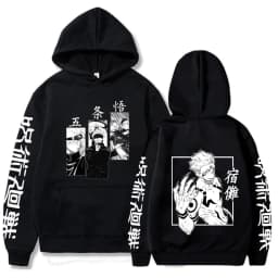 Hoody Anime Print Sweatshirts Jujutsu Kaisen Men's Hoodie Harajuku Autumn Winter Streetwear Clothes Yuji Itadori Hoodies