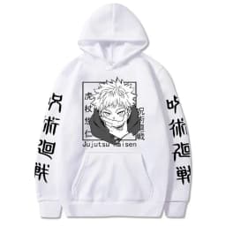 Hoody Anime Print Sweatshirts Jujutsu Kaisen Men's Hoodie Harajuku Autumn Winter Streetwear Clothes Yuji Itadori Hoodies