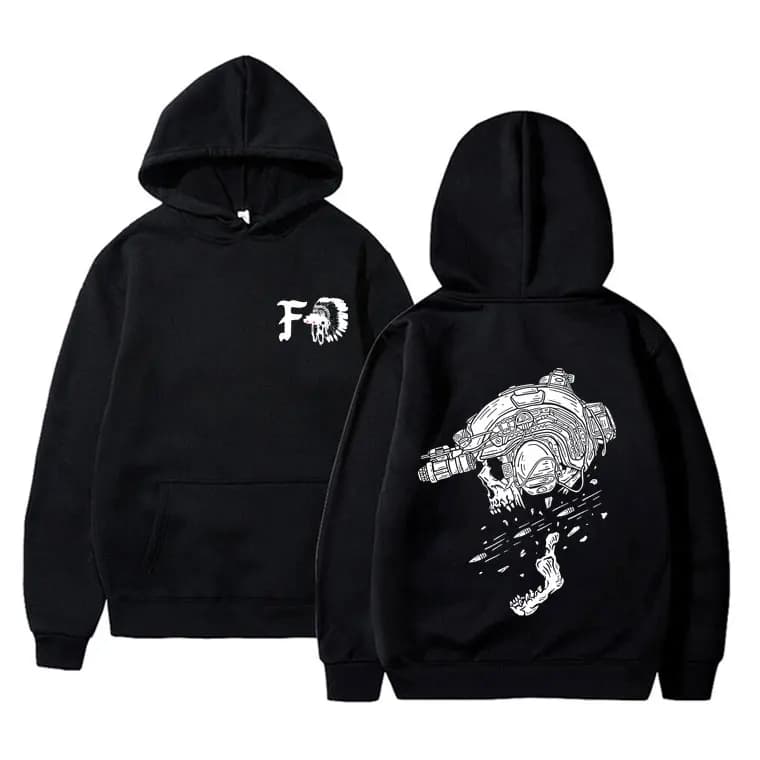 Forward Observations Group Graphic Hoodie Skeleton Men Women Fashion Oversized Pullover Hoodies Male Casual Vintage Streetwear