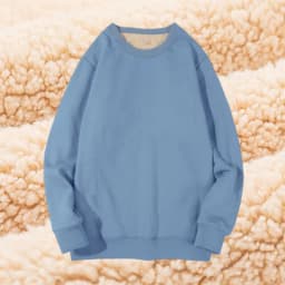 Lamb Velvet Hoodie Men's Thickened Fleece round Neck Casual Versatile Teenage Warm Top Lamb Velvet Jacket Winter Fashion