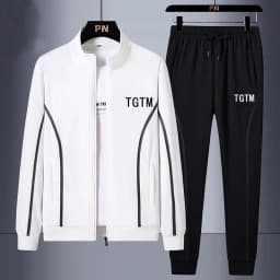 Men's Midlife Casual Sports Suit Two-Piece Set Spring Autumn New Style Long Sleeve Cotton Sweatshirt And Pants for Adults