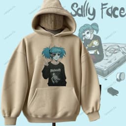 Sally Face Hoodie Horror and Mystery Game Sally Face Pullover Comfortable Personality Hoodie Hip-hop Hoodie Sweatshirt Printed