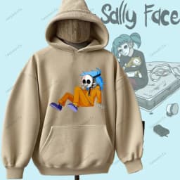 Sally Face Hoodie Horror and Mystery Game Sally Face Pullover Comfortable Personality Hoodie Hip-hop Hoodie Sweatshirt Printed