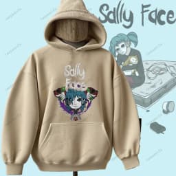 Sally Face Hoodie Horror and Mystery Game Sally Face Pullover Comfortable Personality Hoodie Hip-hop Hoodie Sweatshirt Printed