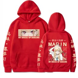 Anime My Dress-Up Darling Marin Kitagawa Cute Graphic Printed Hooded Men Women Trendy Hoodies Harajuku Unisex Sweatshirts