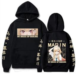 Anime My Dress-Up Darling Marin Kitagawa Cute Graphic Printed Hooded Men Women Trendy Hoodies Harajuku Unisex Sweatshirts