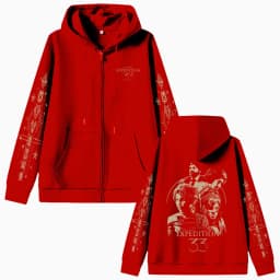 Game Clair Obscur Expedition 33 Zipper Hoodie Men Women Otaku Cosplay Oversized Zip Up Jacket Male Vintage Zip Up Sweatshirts