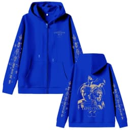 Game Clair Obscur Expedition 33 Zipper Hoodie Men Women Otaku Cosplay Oversized Zip Up Jacket Male Vintage Zip Up Sweatshirts