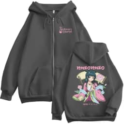 Anime The Apothecary Diaries Maomao Merch Zipper Hoodie Men Women Oversized Zip Up Jacket Male Vintage Casual Zip Up Sweatshirt