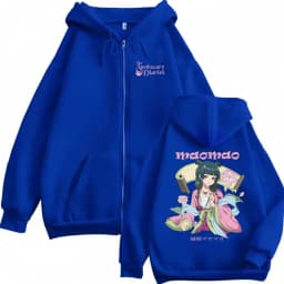 Anime The Apothecary Diaries Maomao Merch Zipper Hoodie Men Women Oversized Zip Up Jacket Male Vintage Casual Zip Up Sweatshirt
