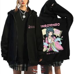 Anime The Apothecary Diaries Maomao Merch Zipper Hoodie Men Women Oversized Zip Up Jacket Male Vintage Casual Zip Up Sweatshirt