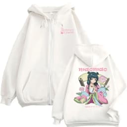 Anime The Apothecary Diaries Maomao Merch Zipper Hoodie Men Women Oversized Zip Up Jacket Male Vintage Casual Zip Up Sweatshirt