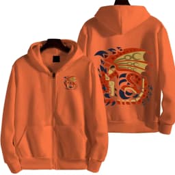 Monster Hunter Women Zipper Hoodie Cartoon Anime Spring Autumn Men Sweatshirt 2026 New Fashion Couple Jackets Coats