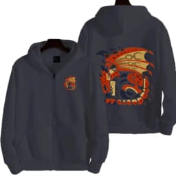 Monster Hunter Women Zipper Hoodie Cartoon Anime Spring Autumn Men Sweatshirt 2026 New Fashion Couple Jackets Coats