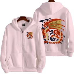 Monster Hunter Women Zipper Hoodie Cartoon Anime Spring Autumn Men Sweatshirt 2026 New Fashion Couple Jackets Coats