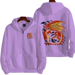 Monster Hunter Women Zipper Hoodie Cartoon Anime Spring Autumn Men Sweatshirt 2026 New Fashion Couple Jackets Coats