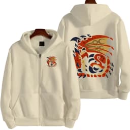 Monster Hunter Women Zipper Hoodie Cartoon Anime Spring Autumn Men Sweatshirt 2026 New Fashion Couple Jackets Coats