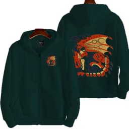 Monster Hunter Women Zipper Hoodie Cartoon Anime Spring Autumn Men Sweatshirt 2026 New Fashion Couple Jackets Coats