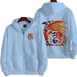 Monster Hunter Women Zipper Hoodie Cartoon Anime Spring Autumn Men Sweatshirt 2026 New Fashion Couple Jackets Coats