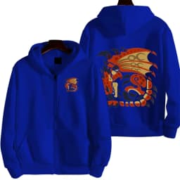 Monster Hunter Women Zipper Hoodie Cartoon Anime Spring Autumn Men Sweatshirt 2026 New Fashion Couple Jackets Coats