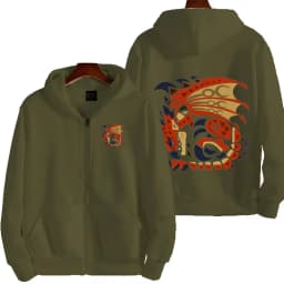 Monster Hunter Women Zipper Hoodie Cartoon Anime Spring Autumn Men Sweatshirt 2026 New Fashion Couple Jackets Coats