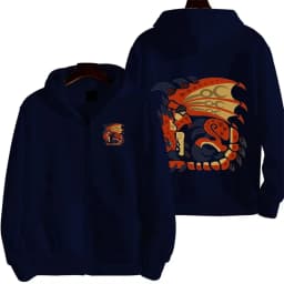 Monster Hunter Women Zipper Hoodie Cartoon Anime Spring Autumn Men Sweatshirt 2026 New Fashion Couple Jackets Coats