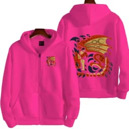 Monster Hunter Women Zipper Hoodie Cartoon Anime Spring Autumn Men Sweatshirt 2026 New Fashion Couple Jackets Coats
