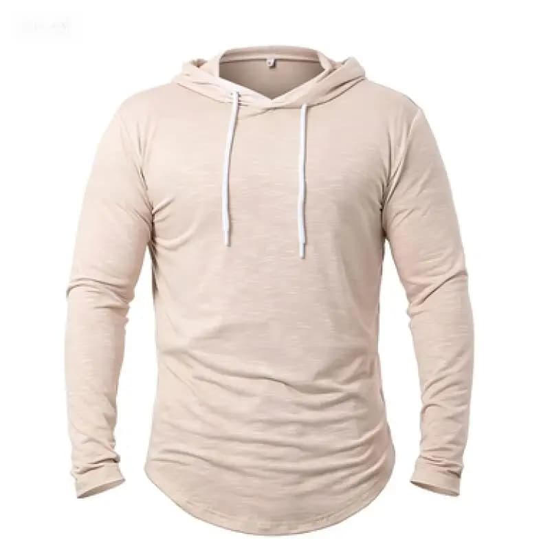 Spring Autumn Men's Hooded Sports Sweatshirts Solid Color Loose Streetwear Hoodies Men Casual Hooded Hoodie Couple Clothing Tops