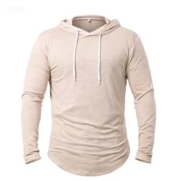 Spring Autumn Men's Hooded Sports Sweatshirts Solid Color Loose Streetwear Hoodies Men Casual Hooded Hoodie Couple Clothing Tops