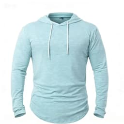 Spring Autumn Men's Hooded Sports Sweatshirts Solid Color Loose Streetwear Hoodies Men Casual Hooded Hoodie Couple Clothing Tops