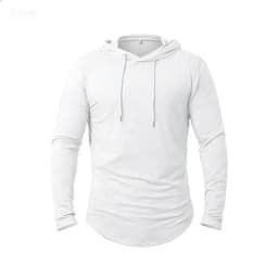 Spring Autumn Men's Hooded Sports Sweatshirts Solid Color Loose Streetwear Hoodies Men Casual Hooded Hoodie Couple Clothing Tops