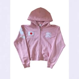 2025 Fashion Hoodie Long Sleeve Trend New Y2k Pink Japan Embroidered Hoodie Retro Coat Street Trend Top Sportswear