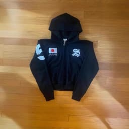2025 Fashion Hoodie Long Sleeve Trend New Y2k Pink Japan Embroidered Hoodie Retro Coat Street Trend Top Sportswear