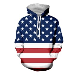 Coats Streetwear Fashion Casual Long Sleeve Hoody American Flag 3d Harajuku Unisex JERSEY Sweatshirt Men Sweatshirt Zip Hoodies