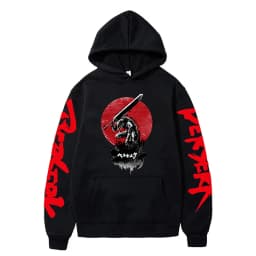 Anime Berserk Hoodies for Men Japanese Harajuku Fashion New Hoodie Sweatshirts Unisex Black Long Sleeve Funny Graphic Pullovers