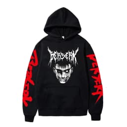 Anime Berserk Hoodies for Men Japanese Harajuku Fashion New Hoodie Sweatshirts Unisex Black Long Sleeve Funny Graphic Pullovers