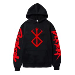Anime Berserk Hoodies for Men Japanese Harajuku Fashion New Hoodie Sweatshirts Unisex Black Long Sleeve Funny Graphic Pullovers
