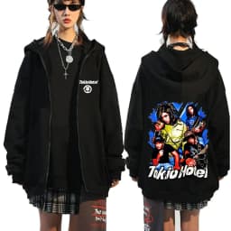 Rock Band Tokio Hotel Kaulitz Zipper Hoodies Men's Clothing Autumn Winter Zip Up Hooded Sweatshirts Casual Vintage Hoodie Jacket
